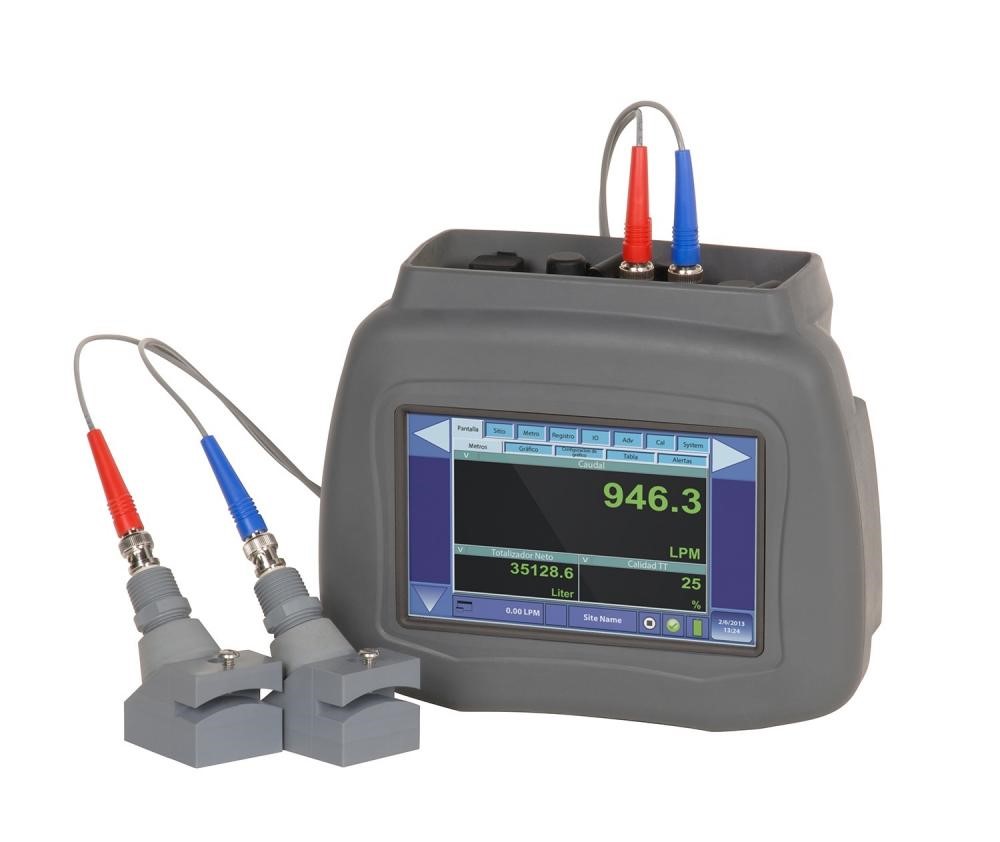 Portable Ultrasonic Flow & Energy Meter DXN :: Dual Capability : Transit Time & Doppler 15-3800mm