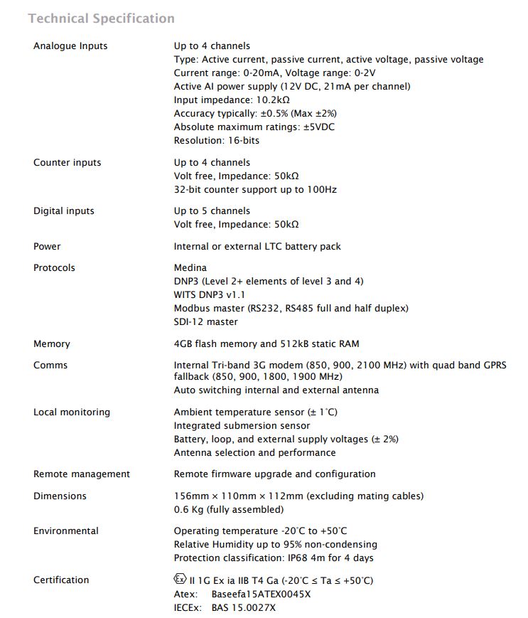 Point Blue ATEX GSM / GPRS telemetry system | Metasphere Telemetry
