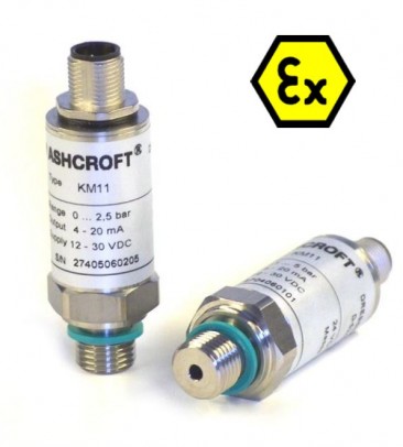 Pressure transmitter, I.S - Atex II 2G EEx ia IIC T4, range 0-10 barG, with 4-20mA O/P