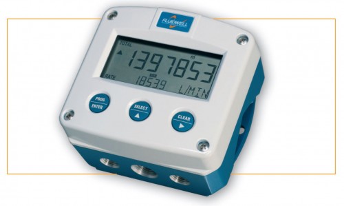 Fluidwell F112 Flow Rate Indicator/Totaliser with Flow Curve Table