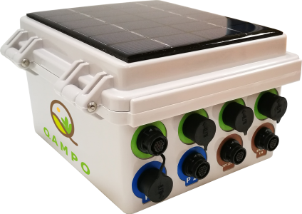 Qbic 4 or 8 Channel Data Logger, Web Portal Access and Built-in Solar Charger