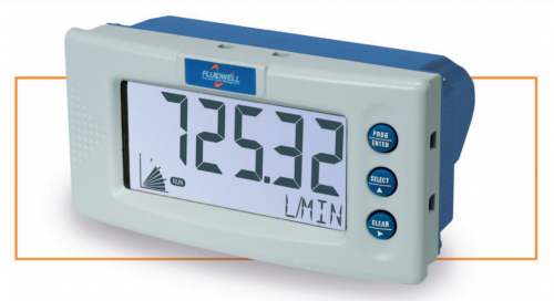 D010 DIN panel mount flow rate indicator